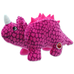Zabawka dla psów LP pluszowy Dinozaur w kolorze purpurowym 25 cm