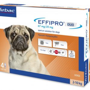Virbac EFFIPRO Duo Pies S 2-10kg 4x0,67ml