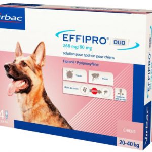 Virbac EFFIPRO Duo Pies L 20-40kg 4x2,68ml
