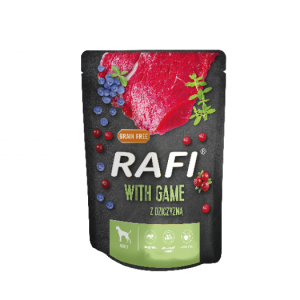 Dolina Noteci Rafi Z Dziczyzną Dla Psa (Czarne Opakowanie) 300g