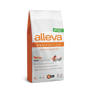 Alleva Equilibrium Adult Medium/Maxi Chicken & Ocean Fish 12kg
