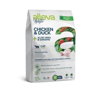 Alleva Holistic Adult Cat Chicken & Duck + Aloe Vera & Ginseng 10kg