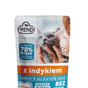 Frendi Kawałki W Delikatnym Sosie Z Indykiem 100g