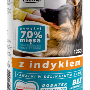 Frendi Kawałki W Delikatnym Sosie Z Indykiem 1250g