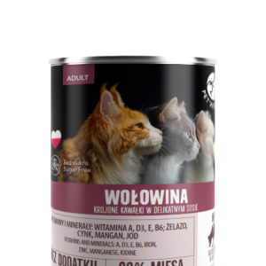 PetRepublic Wołowina Krojone Kawałki W Delikatnym Sosie 400g