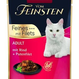 ANIMONDA Cat Vom Feinsten Adult Wołowina + Filet Z Indyka Saszetka 85g