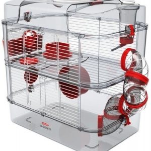 Zolux Klatka Rody 3 Duo 41x27x40cm Czerwona