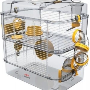 Zolux Klatka Rody 3 Duo 41x27x40cm Żółta