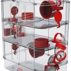 Zolux Klatka Rody3 Trio 41x27x53cm Czerwona