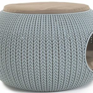 Curver KNIT Legowisko Dla Zwierząt Szaroniebieskie 56,7x56,7x32,9cm