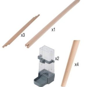 Zolux Klatka Neo Jili Dla Ptaków H80 Beżowa