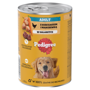 Pedigree Mokra Karma Dla Dorosłych Psów Z Kurczakiem I Warzywami W Galaretce 400g