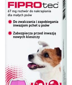 BEAPHAR Fiprotec Fiprotec S 1 Pipeta Kropli Przeciwko Ektopasożytom Dla Małych Psów 67mg