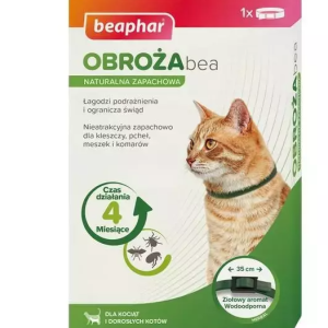 BEAPHAR Obroża Bea Naturalna Zapachowa Dla Kotów 35cm