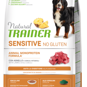 Trainer Natural Dog Sensitive No Gluten Adult Medium Maxi Agnello 12kg