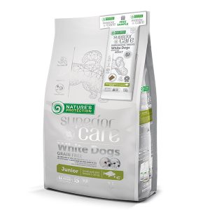 Nature’s Protection Superior Care White Dogs Grain Free White Fish Junior Small Breeds 1,5kg + Dental Snack White Dogs 50g