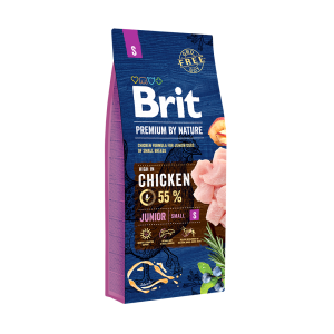 Brit Premium By Nature Junior S Z Kurczakiem 8kg