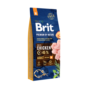 Brit Premium By Nature Adult M Z Kurczakiem 15kg