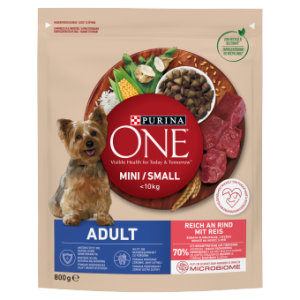 PURINA ONE Mini Adult Wołowina, ryż - sucha karma dla psa - 800g