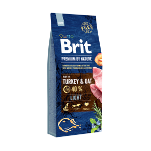 Brit Premium By Nature Light Z Indykiem I Owsem 15kg