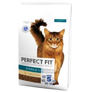 Perfect Fit™ - sucha karma pełnoporcjowa dla dorosłych kotów po zabiegu kastracji, bogata w kurczaka 7kg