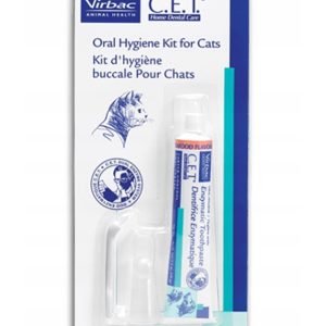 VIRBAC Zestaw stomatologiczny dla kotów - pasta o aromacie rybnym 43g + szczoteczka