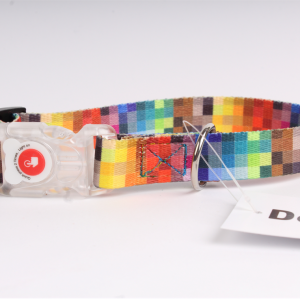 DogStuffs Obroża z klamrą LED 20mm/35-50cm piksele