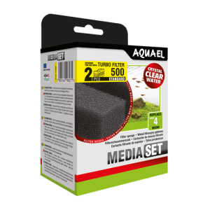 AQUAEL Wkład filtracyjny Gąbkowy Turbo 500 MediaSet 2szt