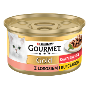 Purina Gourmet Gold łosoś/ kurczak w sosie 85g