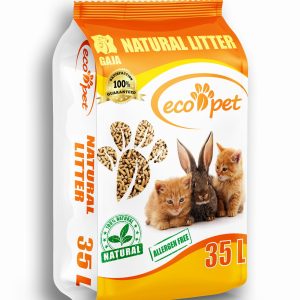 Eco-Pet Gaja Drewniany Żwirek Dla Kota I Ściółka Dla Małych Zwierząt 35l