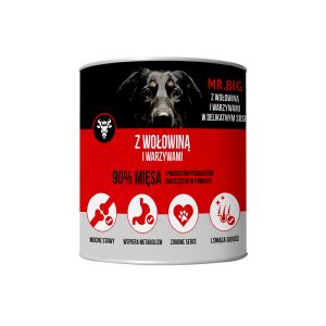 Mr.BIG Kawałki W Sosie Z Wołowiną Dla Psa 800g