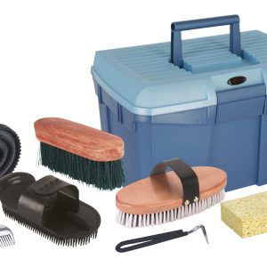 Kerbl Zestaw Akcesoriów Do Czyszczenia Konia W Skrzynce