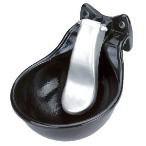 KERBL Poidło Żeliwne Z Językiem Z Blachy Nierdzewnej Czarne 1,45l