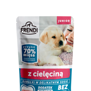 Frendi- Junior, Kawałki w delikatnym sosie z cielęciną 100g
