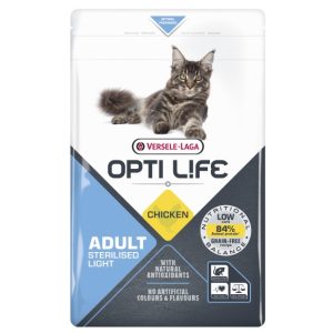 VERSELE-LAGA OPTI LIFE Cat Sterilised/Light 1kg - karma dla dorosłych, sterylizowanych kotów