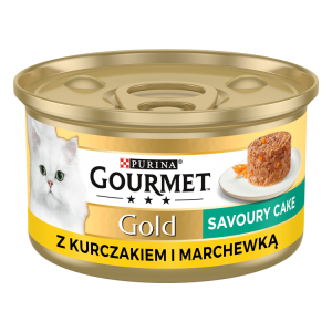 Purina Gourmet Gold Savoury Cake z kurczakiem i marchewką 85g