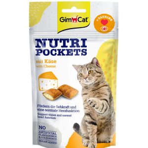 GIMCAT NUTRI POCKETS Przysmak z serem 60g