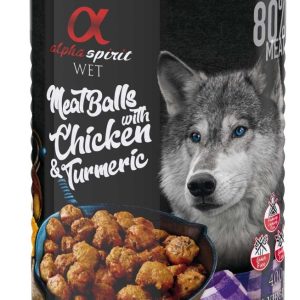 Alpha Spirit Mięsne Klopsiki Kurczak Z Kurkumą 400g