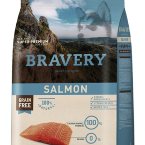 Bravery Grain Free Puppy Medium Large Salmon 12kg