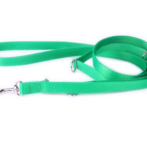 DogStuffs Smycz Regulowana – Zielona 20mm/220cm