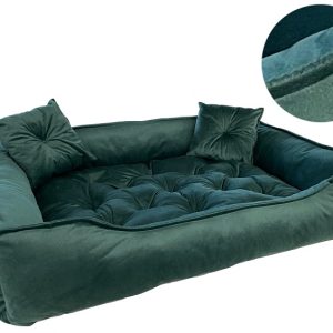 DogStuffs Legowisko WELUR zielony  110x90 cm