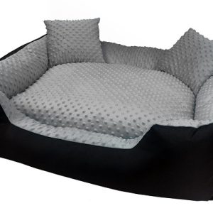 DogStuffs Legowisko kanapa MINKY szare 60x50cm