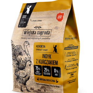 Wiejska Zagroda Indyk Z Kurczakiem Dla Kociąt 400g