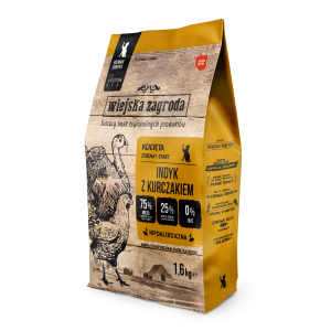 Wiejska Zagroda Indyk Z Kurczakiem Dla Kociąt 1,6kg