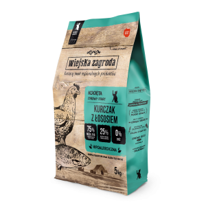 Wiejska Zagroda Kurczak Z Łososiem Dla Kociąt 5kg
