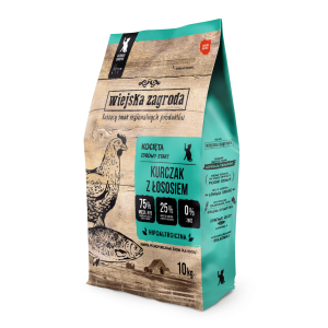 Wiejska Zagroda Kurczak Z Łososiem Dla Kociąt 10kg