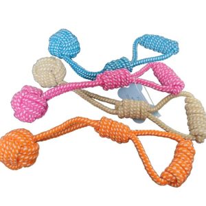 Zabawka dla psa sznur bawełniany szarpak 30cm