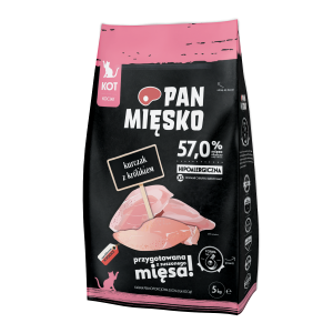 PAN MIĘSKO Kurczak Z Królikiem Dla Kociąt XS 5kg