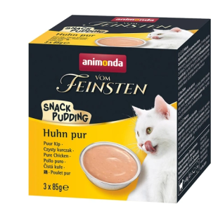 ANIMONDA Cat Vom Feinsten Snack Pudding Kurczak 3x85g