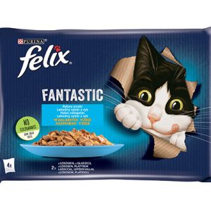 Felix Rybne Smaki W Galaretce Z Łososiem I Gładzicą 4x85g